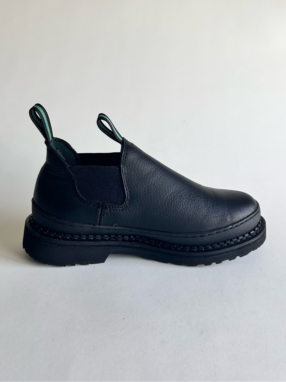 Men’s Georgia Giant Oil&Slip Resistant Black Leather Low Top Boots size 8 - Picture 3 of 15